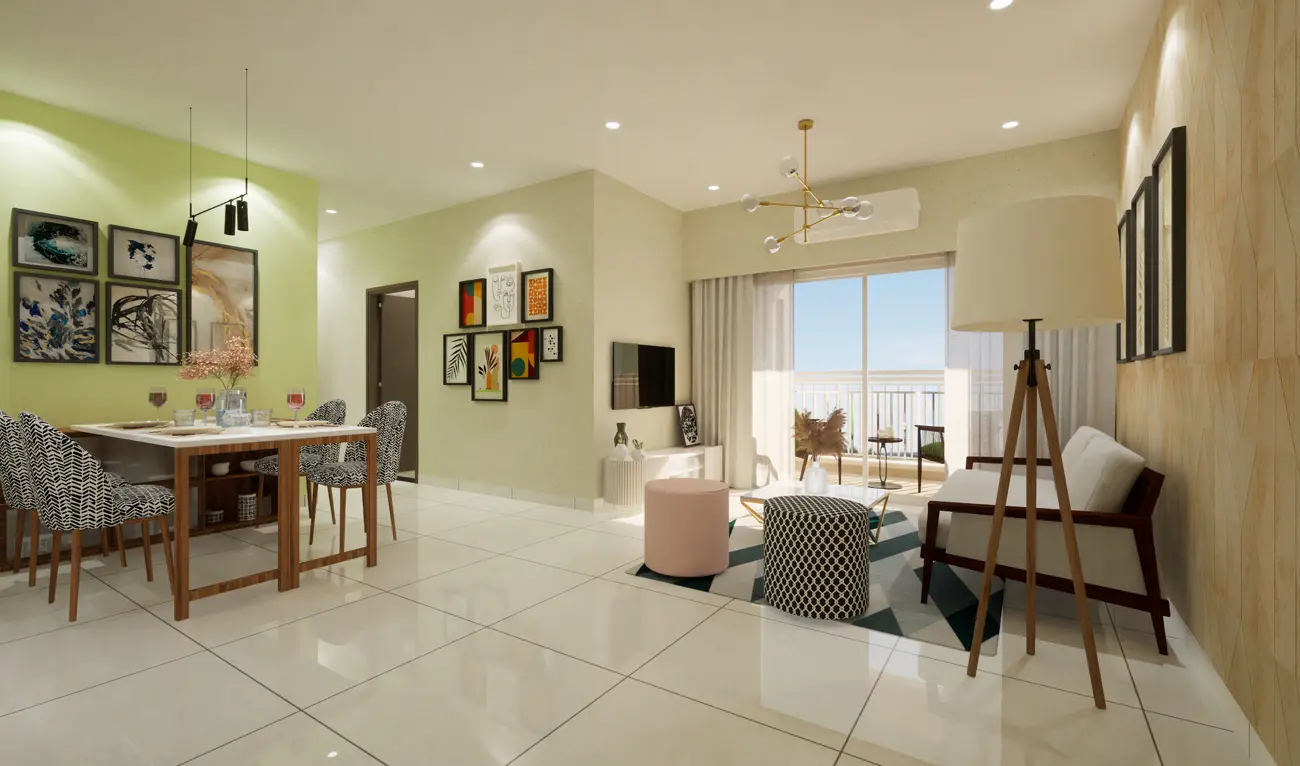 Brigade Nanda Heights living and dining