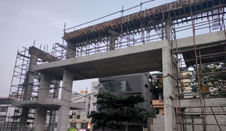 Brigade Nanda Heights : Common Area Finishing Works Entrance arch as on December '24