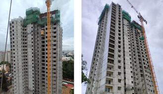 Brigade Nanda Heights : Terrace slab completed. Above terrace works are in progress as on June '24