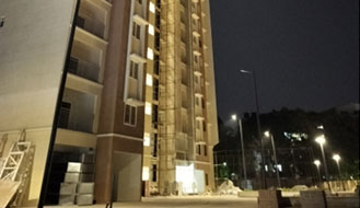 Brigade Nanda Heights : External painting 1st coat 98% & final coat painting 40% completed as on March '25