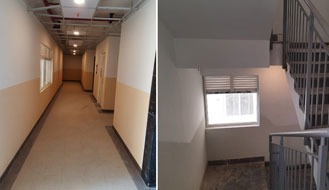Brigade Nanda Heights : Corridor and staircase up to 15th floor painting works are in progress as on March '25