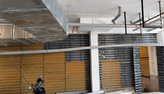 Brigade Nanda Heights : DG Installation and Exhaust piping works are in progress as on March '25