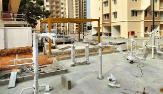 Brigade Nanda Heights : Outdoor gym equipment's installation completed as on March '25