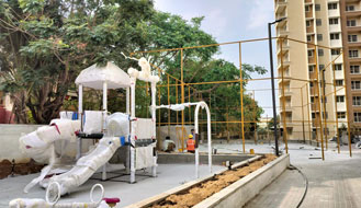 Brigade Nanda Heights : kids play equipment's installation completed as on March '25