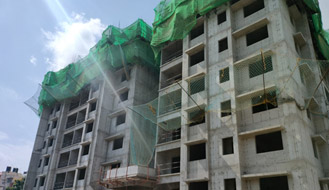 Brigade Nanda Heights Tower A Structure : View From South Side (8th Floor Completed, 9th Floor work in progress) as on July '23