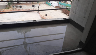 Brigade Nanda Heights : Water proofing works up to 5th floor completed 6th floor work in progress as on October '23