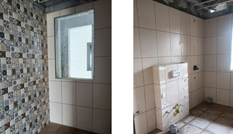 Brigade Nanda Heights : Finishing Works. Tiling works commenced and entire 2nd floor completed as on November '23